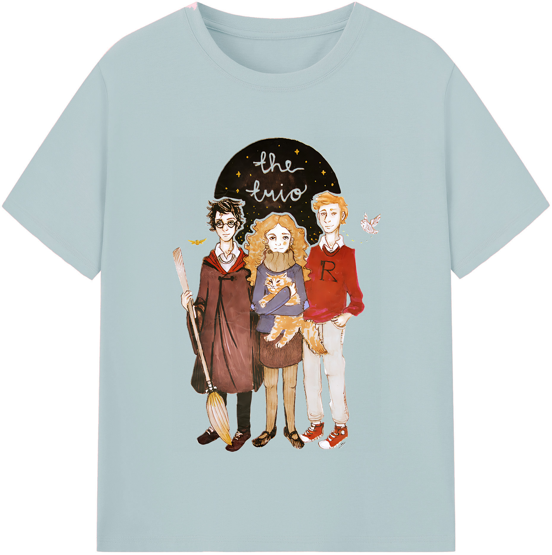（画像用） Harry Potter ハリー・ポッターシリーズ 綿100％半袖Tシャツ（フロントプリント）